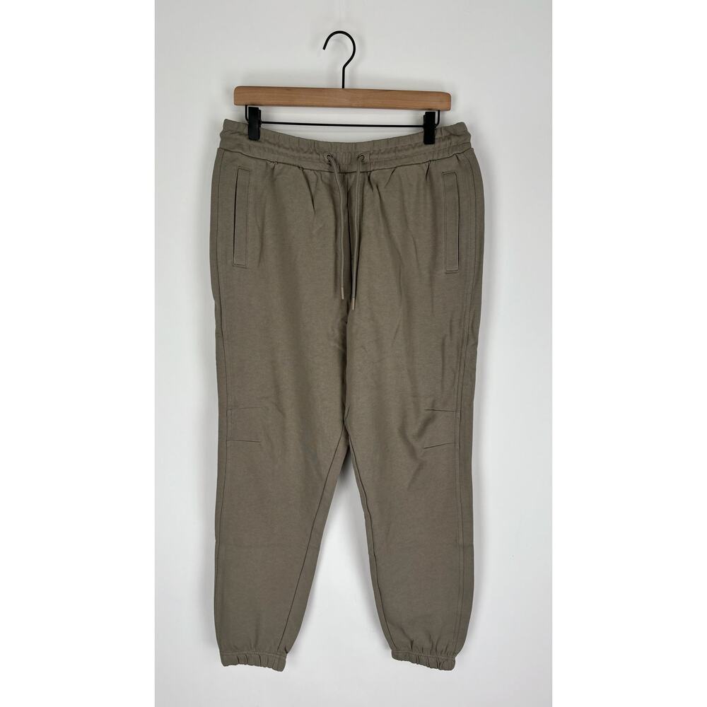 GymShark Rest Day Essentials Jogger Sweatpants Mens Large Linen Brown New A3A9K